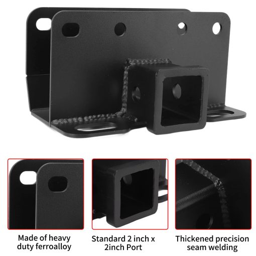 Receptor de enganche para remolque de 2" compatible con accesorios Ford Bronco 2021-2024 2/4 puertas de clase 3 parachoques trasero receptor de enganche para remolque (Estandar) - Imagen 4