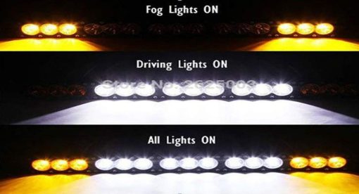 Barra de luz LED FSYF de 32 pulgadas y 180W con luz LED de color ambar claro, luz de trabajo LED de punto de inundacion combinado para SUV ATV Truck Boat - Imagen 6