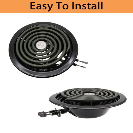 Kit de bandejas de goteo Siwdoy WB31M20 WB31M19 (3 piezas 6" y 1 pieza 8" Pan) y kit de quemadores de superficie WB30M1 WB30M2 (3 piezas 6" y 1 pieza 8"), compatible con estufas GE Hotpoint Range - Imagen 6