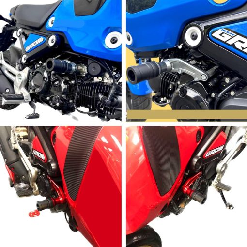 Protector de caida de deslizadores de marco CNC compatible con GROM 125 MSX125 MSX125SF 2022-2024 (Rojo) - Imagen 2