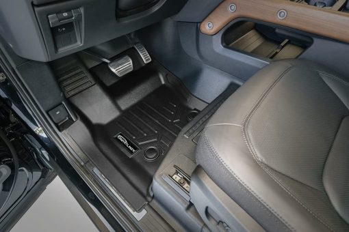 Juego de esterillas para piso SMARTLINER All Weather Custom Fit de 2 filas Compatible con Range Rover Defender 110 2020-2023 (Solo se adapta a los modelos con 3ra fila de asientos) - Imagen 2