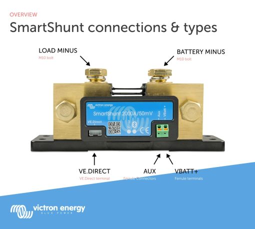 Victron Energy SmartShunt Monitor de bateria de 2000 amperios (Bluetooth) - Imagen 5