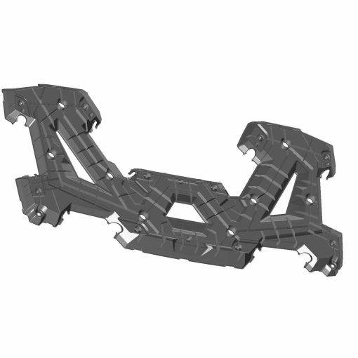 Ensamblaje de Parrilla Trasera de ATV Polaris, Negro Brillante, Pieza OEM Genuina 2635059-070, Cantidad 1 - Imagen 2