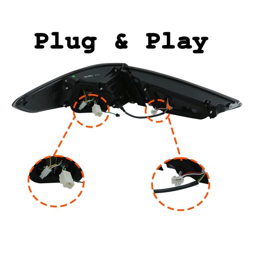 Luces traseras LED Ingenuity Time para Hyundai Sonata 2018 2019 Animacion de inicio DRL Indicador secuencial Lampara trasera Ensamblaje (NEGRO) - Imagen 7