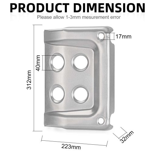 Placa protectora delantera para Honda Foreman 450 TRX450 FE FM ES S Foreman 400 TRX400FW 1998-2004 81160-HN0-A00 - Imagen 8