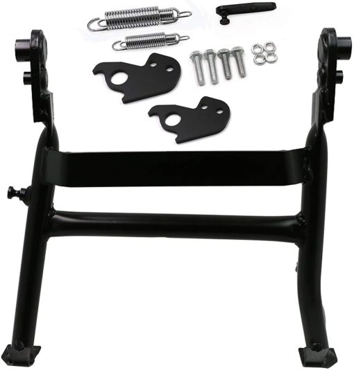Pedal de Caballete Central BAIONE Worldmotop Negro Soporte de Caballete de Pie de Centro de Reemplazo para Kawasaki KLR650 KLR 650 2008-2018 (negro)