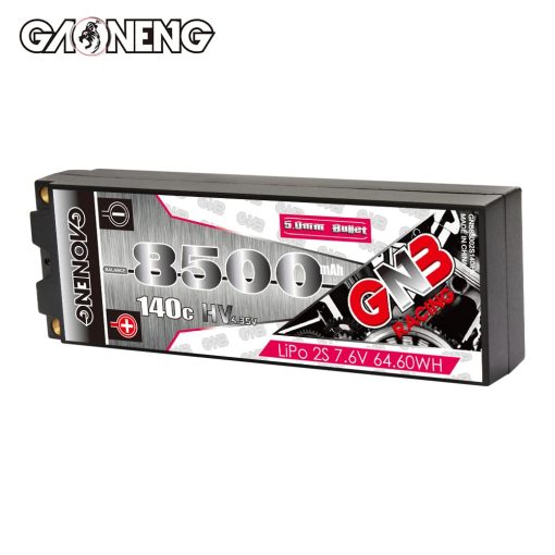 Bateria de Lipo GAONENG GNB 7.4V 2S 140C 8500mAh con Estuche Rigido y Conector de Estilo Dean para Modelos Hobby RC Dispositivos Electricos RC Serpent 4 X 4 Fuera de Carretera y en Carretera Coche RC - Imagen 2