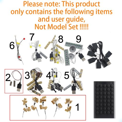 Kit de luces LED GEAMENT Version 2018 Compatible con el Castillo de Hogwarts - Set de Iluminacion para el Modelo de Construccion 71043 (Modelo Set No Incluido) - Imagen 3