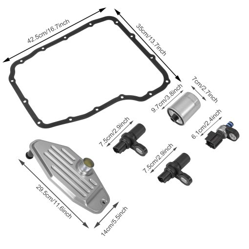 Paquete de Solenoide de Transmision 45RFE 545RFE 68RFE con Kit de Filtro de 4WD y Junta del Carter - Compatible con 1999 en Adelante - Imagen 7