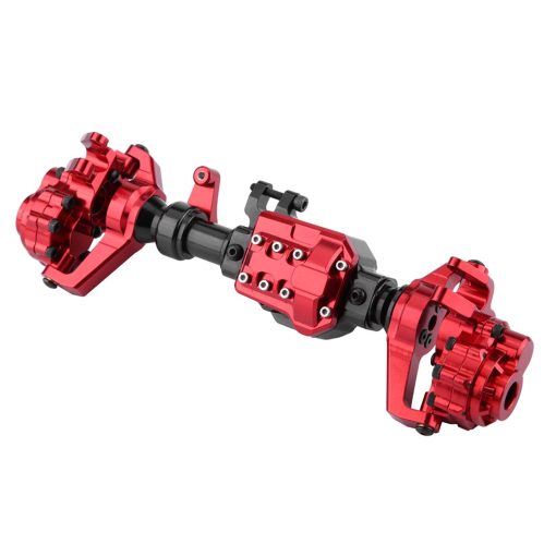 VGEBY1 Portal Axles, Ejes de Portal de Metal Rojo Frontal y Trasero para Coche de RC Crawler Axial Scx10.2, Remolque de Coche 1.9 Crawler Neumaticos 10.3 Eje Delantero de Laton de Actualizacion - Imagen 4