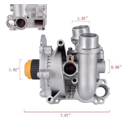 Ensamblaje de Bomba de Agua de Aluminio Compatible con Audi A3 A4 TT VW Tiguan Jetta Golf GTI Eos Beetle CC 2.0T TSI Reemplaza 06H121026AB 06H121026CQ - Imagen 6