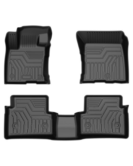 Tapetes a medida Mixsuper para Ford Bronco Sport 2024 2023 2022 2021, Juego de tapetes para todas las filas en negro
