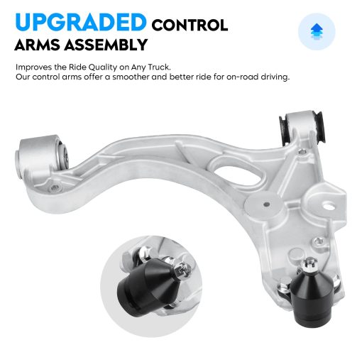 6PCS Front Lower Control Arm + Ball Joint for 98-05 Buick Lesabre Park Avenue Riviera Cadillac Deville Seville Oldsmobile Aurora Pontiac Bonneville Tie Rod Ends Sway Bar Suspension Kit K620291 K620292 - Imagen 2