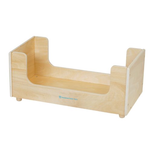 Cama de Juguete de Madera Manhattan Toy Sleep Tight con Almohada y Manta para Munecas y Peluches - Imagen 2