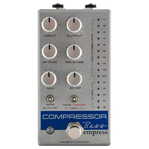 Pedal de Compresor para Bajo Empress, Plateado, CPBS