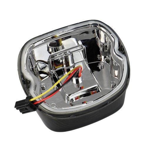 Kit de Luz de Freno LED Eagle Lights Flashing Strobe Squareback para Harley Davidson - con Ventana de Placa/Lente Ahumada - Imagen 4