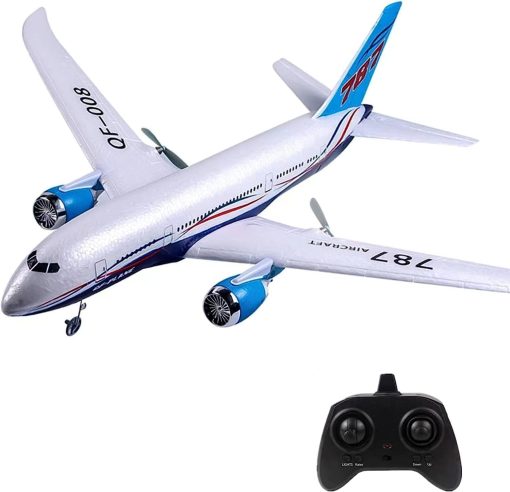 OTTCCTOY RTF Avion RC, Avion 787 dreamliner de Control Remoto 3CH para Interiores y Exteriores con Radio Control 2.4GHz para Niños Niños Principiantes