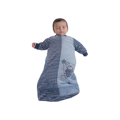 Saco de Dormir para Bebe de Manga Larga 9-24M de Algodon de Terciopelo Calido de BLOOMSTAR de 12-18 Meses - Manta Portatil para Ninos y Ninas Pequenos Bebes - Saco de Dormir Suave para Envolver con Brazos - Tog 2.0 Sleeper de Transicion