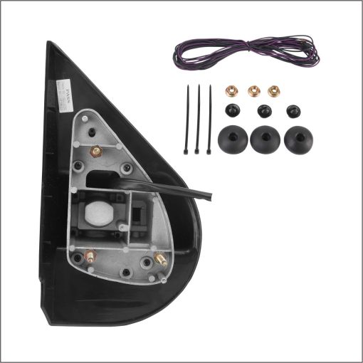 Espejos de Remolque de Repuesto Perfit Zone para CHEVROLET Silverado SIERRA 2007-2014, CON CALEFACCIoN, SEnAL aMBAR, Lampara de Claridad, CROMADO (CONJUNTO DE PARES) - Imagen 3