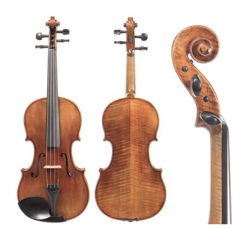 Viola D Z Strad - Modelo 500 - Equipo de Viola Hecho a Mano Estuche, Arco, Reposacabezas y Resina - hecho a mano por luthiers premiados (16.5" - Tamano)