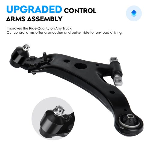 Brazos de control inferiores delanteros con rotulas para Toyota Sienna GAS 2004-2010, Kit de suspension MS86169 MS86170 juego de 2 piezas - Imagen 2