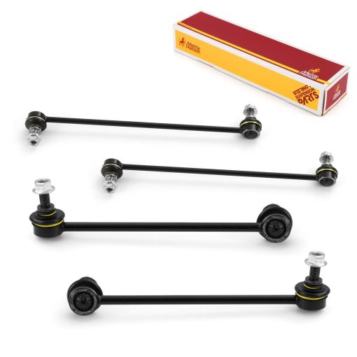 Kit de Enlace de Barra Estabilizadora Delantera y Trasera Metrix Premium 4PCS K750097, K750111, K750110 Compatible con Honda Ridgeline 2006-2014