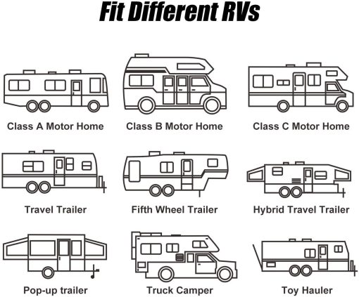Tela de Repuesto para Toldo de RV Grado Estandar de Vinilo Premium 1000D Ajuste Universal 12-22 Pies Probado a -25?F a Prueba de Grietas en Frio Tela de Repuesto Reforzado para Toldo de RV (12'(FABRIC 11'2"), Degradado Color Vino) - Imagen 6