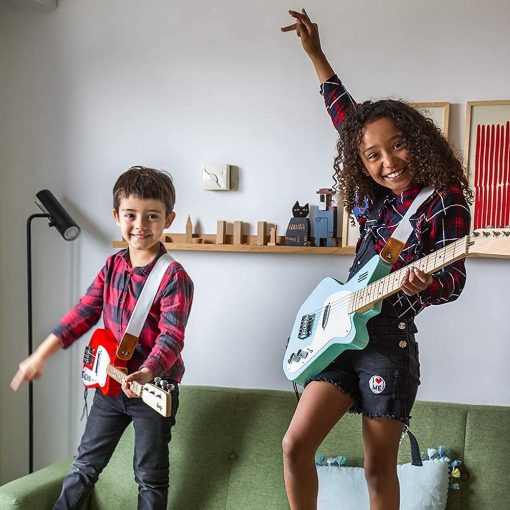 Guitarra Electrica Loog Mini para Ninos Principiantes con Amplificador Incorporado Edades 3+ Incluye Aplicacion de Aprendizaje y Lecciones - Imagen 6