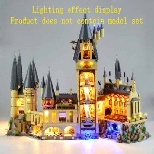 Kit de luces LED GEAMENT Version 2018 Compatible con el Castillo de Hogwarts - Set de Iluminacion para el Modelo de Construccion 71043 (Modelo Set No Incluido) - Imagen 5