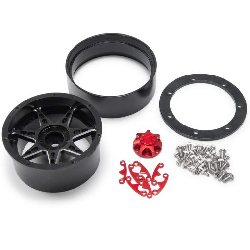 Set de 4 llantas de metal beadlock QUE-T 2.2" para RC 1/10 Crawler TRX4 SCX10 90046 - Imagen 3