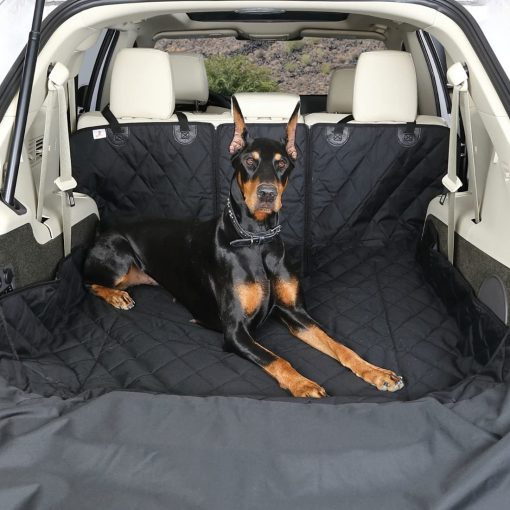 Forro para carga de SUV 4Knines para asientos abatibles 60/40 con paso de reposabrazos compatible con diseno de compania estadounidense XL Camo - Imagen 2