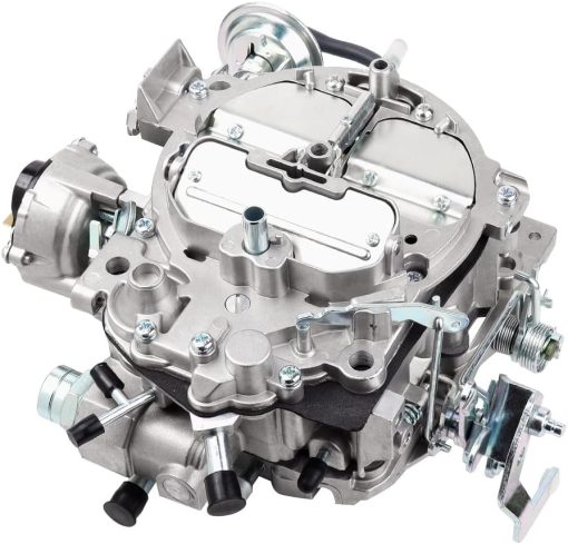 Carburador Rochester Quadrajet 4MV 4 BBL para 1906R 1904R, Compatible con GM Chevrolet Chevy Cadillac 1980-1989 con motor de 305-350C.I, Secundario de Vacio 600 650 750 CFM Carburador de Garganta 4 - Imagen 3