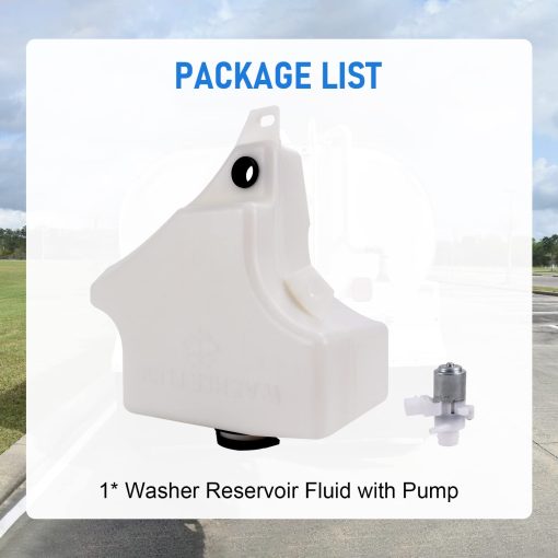 CARMOCAR Deposito de liquido para lavaparabrisas con bomba 603-5402 N5355001 Repuesto para Kenworth T680 Peterbilt 320 330 335 340 357 362 365 367 378 382 384 385 386 387 388 389 - Imagen 2