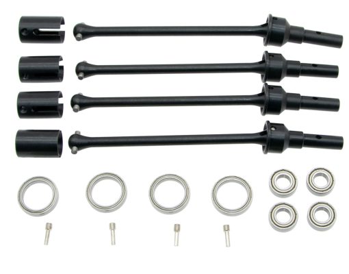 Parts for Traxxas Maxx WideMaxx Driveshaft 8996X Conjunto de Eje de Transmision de Acero CV Ensamblado Mejora de Repuesto(Negro)
