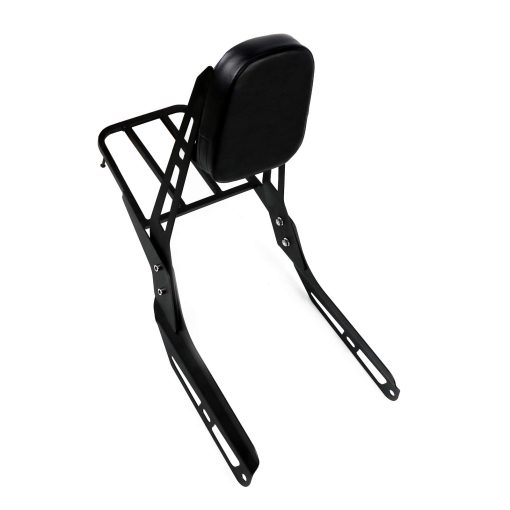 COPART Respaldo de Sissy Bar de Moto para Honda VTX1800 2002-2008 VTX1300 N R S 2003-2006 con Cojin y Rejilla de Equipaje - Imagen 2