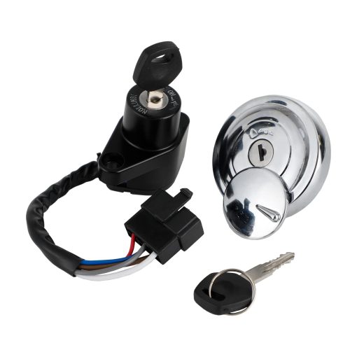 Conjunto de interruptor de encendido y tapa de gasolina Artudatech para Kawasaki VN900 Classic 2006-2013, para Kawasaki VN900 Vulcan 900 Classic 2006-2022, para Kawasaki VN900 Custom 2007-2008, 27005-0032