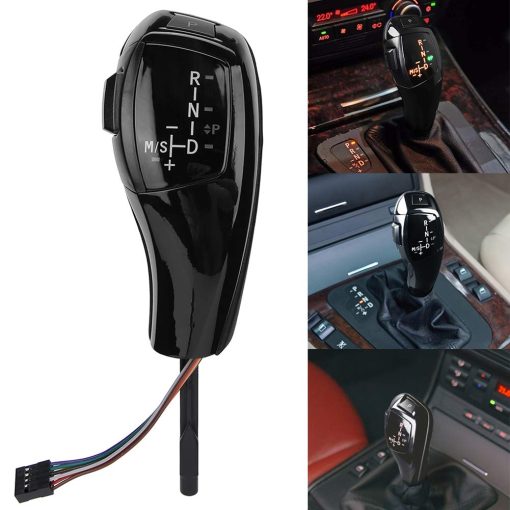 Perilla de cambio Led Qii lu - Kit de actualizacion de perilla de cambio LED automatica LHD para BMW E90 E92 E84 E89 en estilo F30 (Negro) - Imagen 3
