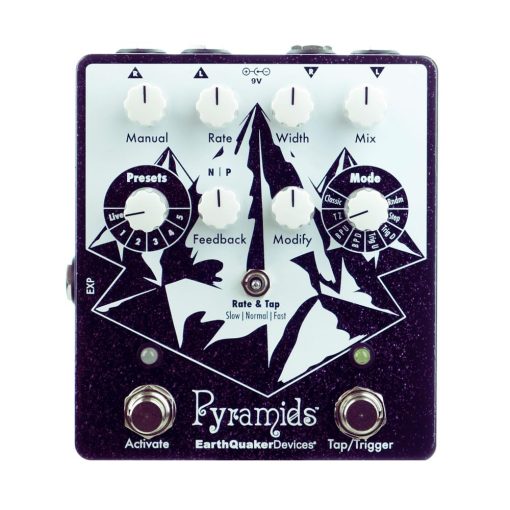 Earthquaker Devices Pyramids Stereo Flanger, Morado Brillo (Exclusivo de Gear Hero)
