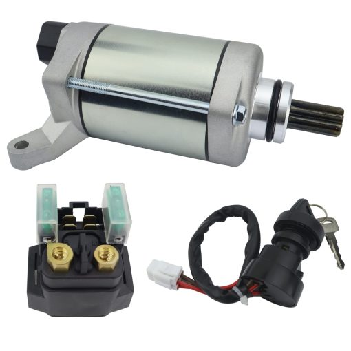 Motor de arranque STABSOLI y rele de solenoide y interruptor de encendido para Yamaha Grizzly 450 YFM450 2011-2014 1CT-81890-00-00 SMU0516 410-54148 - Imagen 7