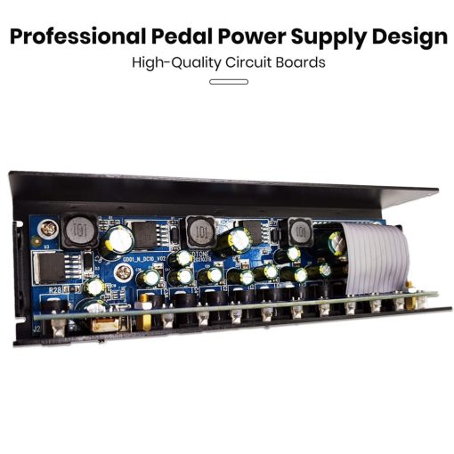Fuente de Alimentacion para Pedales de Guitarra 10 Salidas Aisladas DC para 9V/12V/18V, 100mA 400mA, con USB(5V2A) GD-02 - Imagen 7