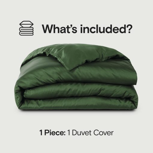 Funda de Edredon SIJO AiryWeight Tencel, 100% Lyocell Derivado de Eucalipto, Super Suave, Mejores Sabanas Refrigerantes por Architectural Digest (Forest, Twin/Twin XL 70"x90") - Imagen 2