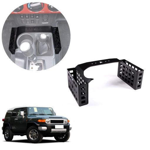 Bolsa de almacenamiento de consola central lateral para coche YUECHI para Toyota FJ Cruiser 2007-2021 (estanteria de almacenamiento central) - Imagen 5