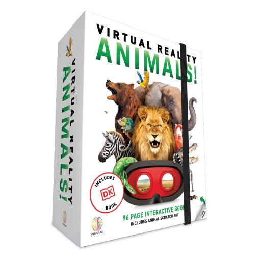 Abacus Brands Virtual Reality Animals! Gift Box - Libro ilustrado interactivo de realidad virtual y set de actividades de aprendizaje STEM - para edades de 8 anos en adelante