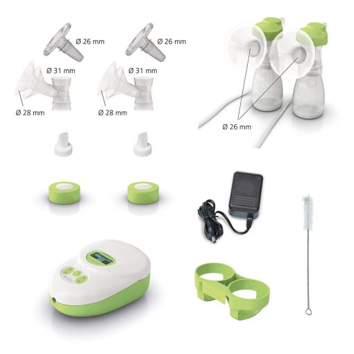 Sacaleches electrico Ardo Calypso Double Plus. Silencioso sacaleches suizo con 64 ajustes. Sistema cerrado de grado hospitalario con botellas, conchas de lactancia y accesorios incluidos. - Imagen 4