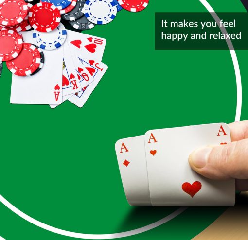 Tapete de Poker Redondo nuveti 24/31/47/55/63 pulgadas para Texas Holdem | Mesa de Poker Portatil con Diseno Art Deco de 6-8 Jugadores para Juegos de Cartas, Poker, Blackjack, Casino - Imagen 5