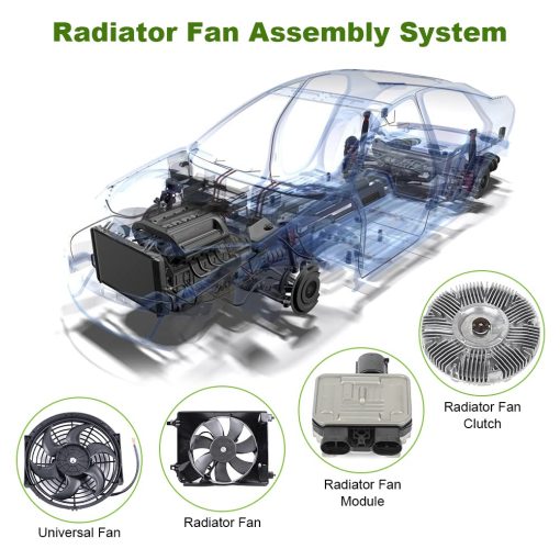 Ventilador de Refrigeracion del Radiador SCITOO FA70943 Compatible para 2008-2014 para LR2 para LR2 - Imagen 5