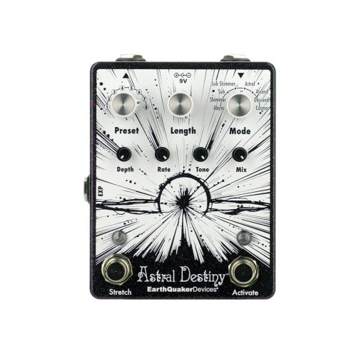 Pedal Earthquaker Devices Astral Destiny Octal Octave Reverberation Odyssey, Edicion Purpura Brillo Personalizada (Exclusiva de CME)