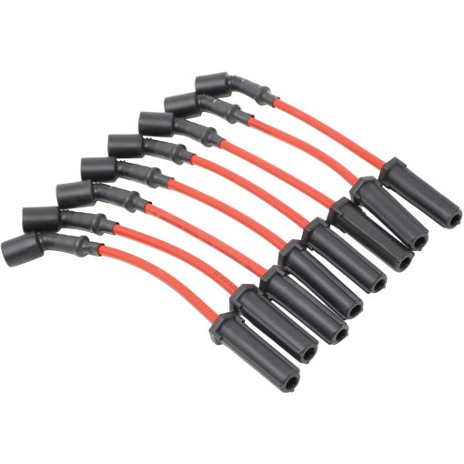 Juego de cables de bujias de encendido de alto rendimiento Dragon Fire Race Series compatible con 1999-2013 GMC Envoy Savana Sierra Yukon Chevrolet Avalanche Camaro Corvette Silverado Suburban Tahoe Cadillac Escalade - Imagen 2