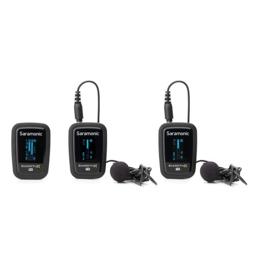 Saramonic Blink 500 Pro X B2 Sistema de Microfono Inalambrico de 2 Personas 2.4GHz con Lavaliers para Camaras, Moviles y Mas, Negro - Imagen 2
