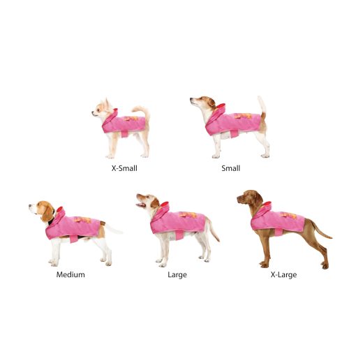 Impermeable grafico para perros Best Furry Friends, rosa degradado, pequeno - Imagen 5